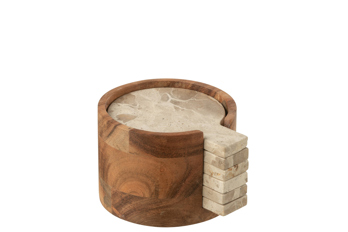 Round Marble Coasters Set Of 6