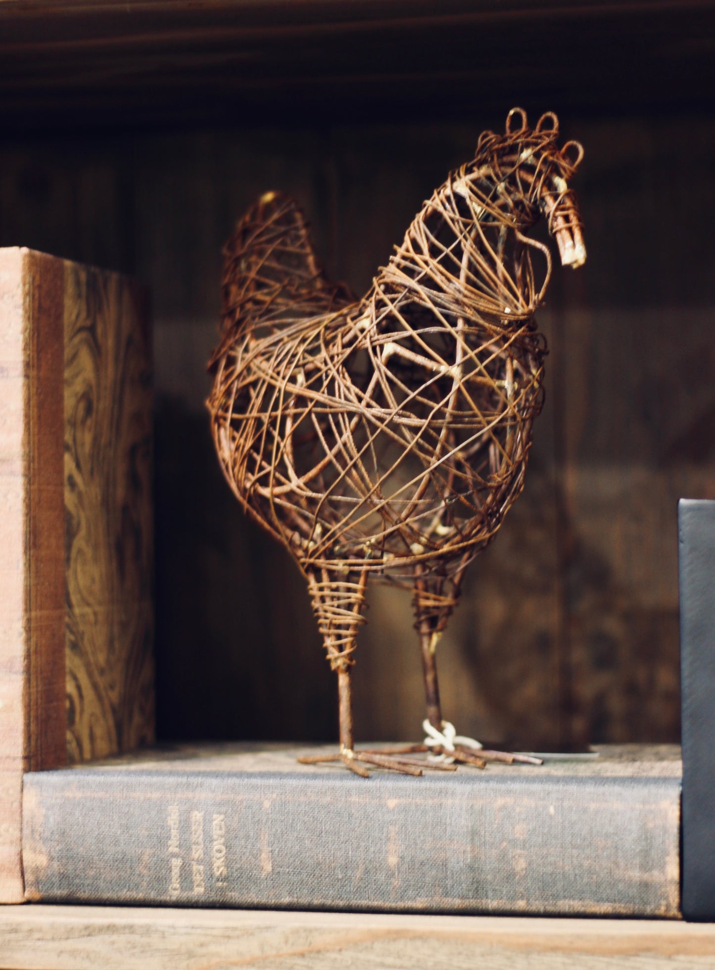 wire chicken, rustic decor, country home, brigg, lincolnshire