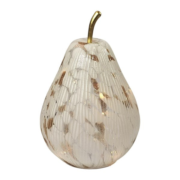 LED Gold Decorative Glass Spotted Pear