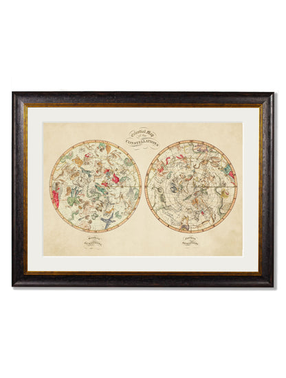 c.1820 Map of the Constellations detail – Leya Buster Interiors