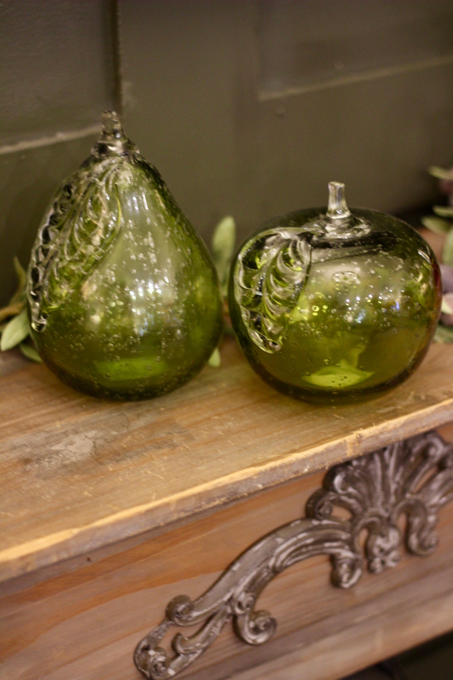 Green Glass Pear