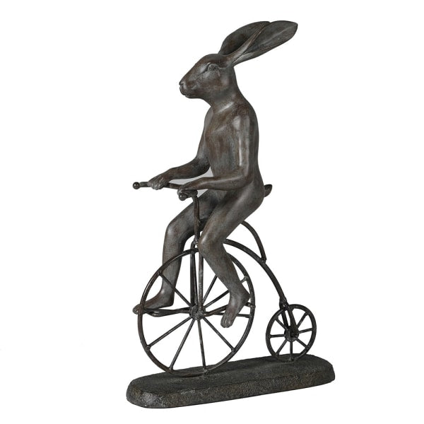 Rabbit Riding A Penny Farthing Ornament