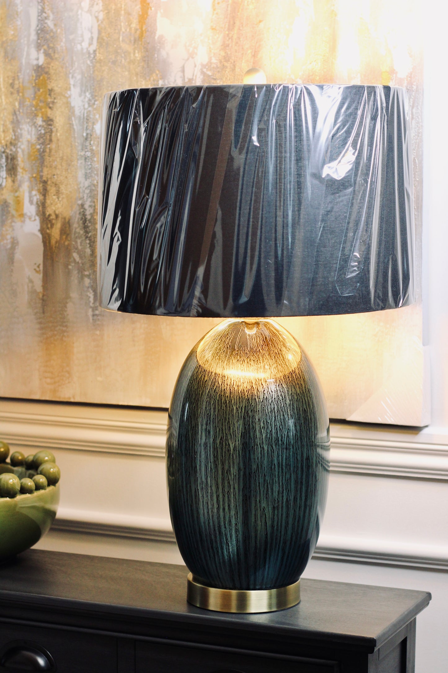 Green Ombre Table Lamp