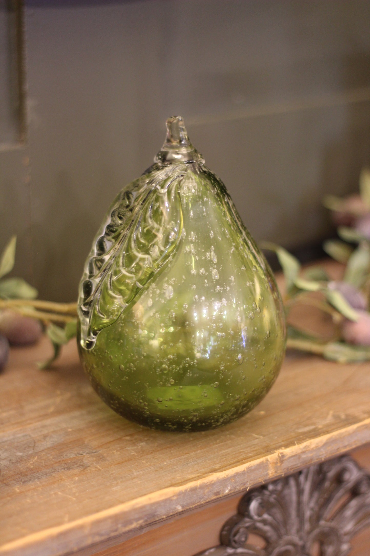 Green Glass Pear