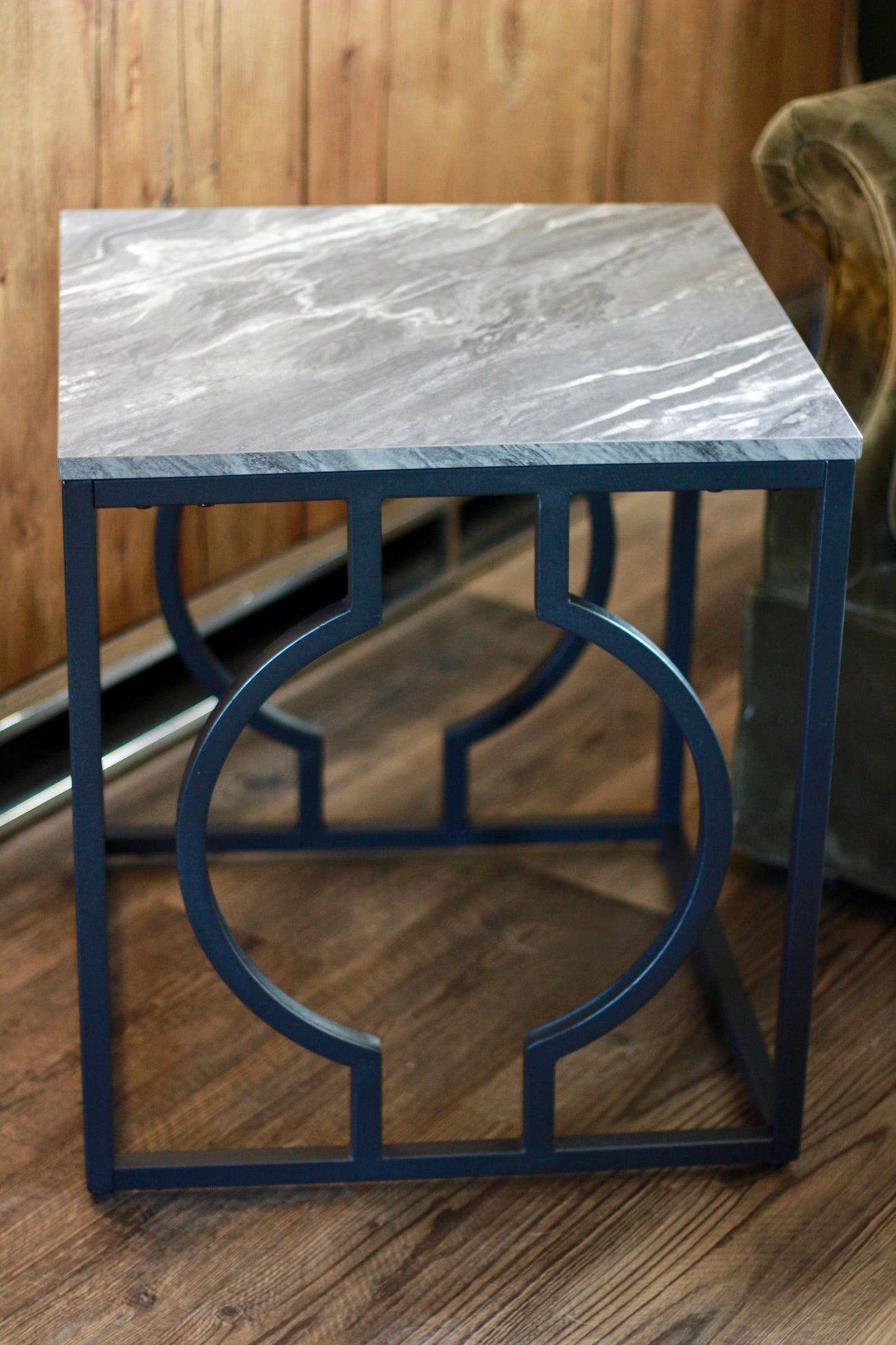Black & Grey Marble Style Table