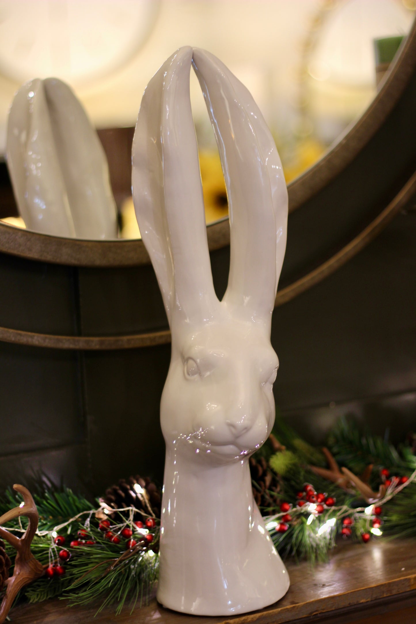White Gloss Hare Head