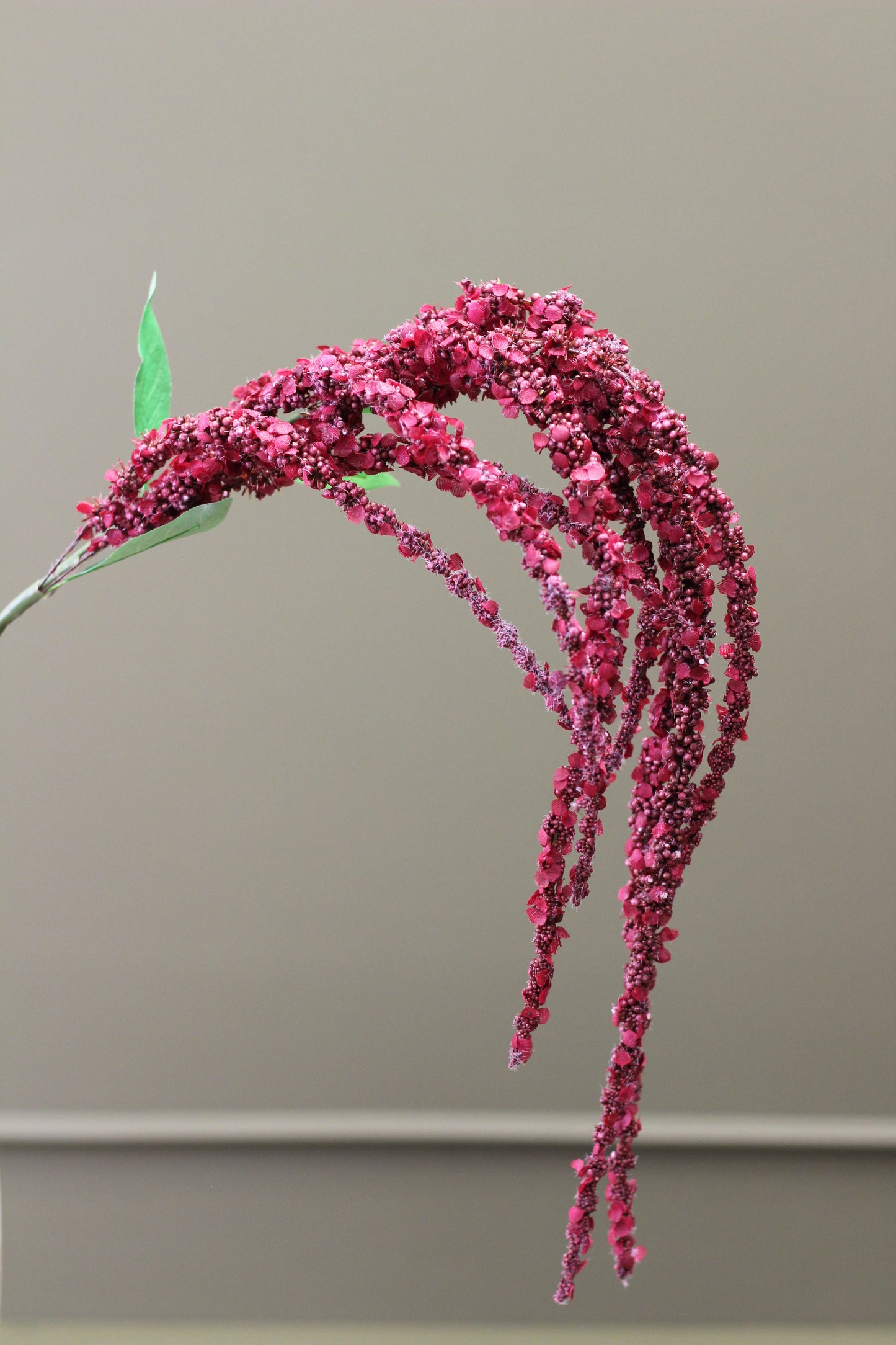 Cascading Amaranthus Stem – Burgundy