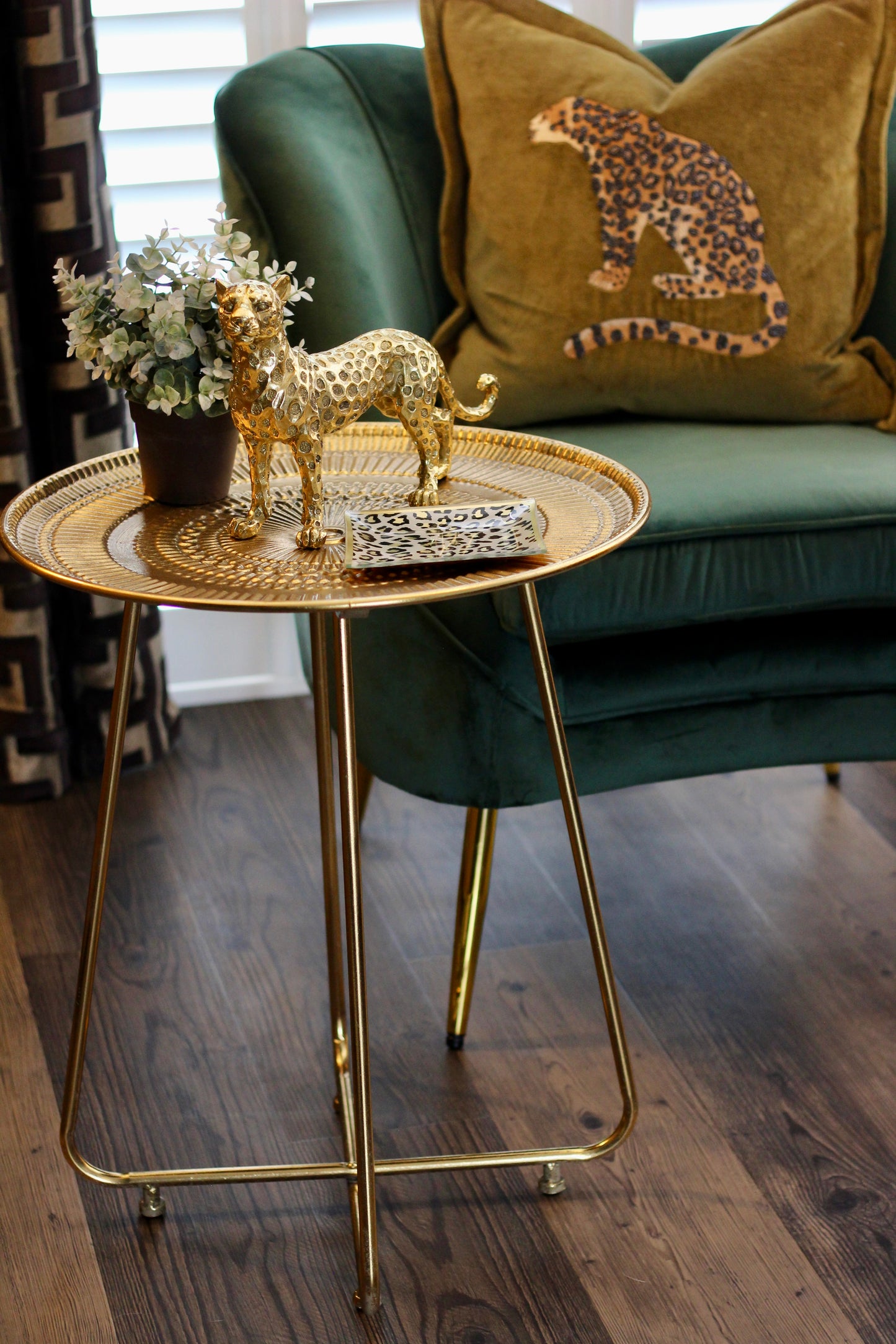 Antique Gold Round Table