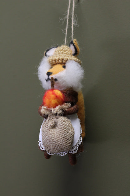 Woodland Felt Fox Decoration