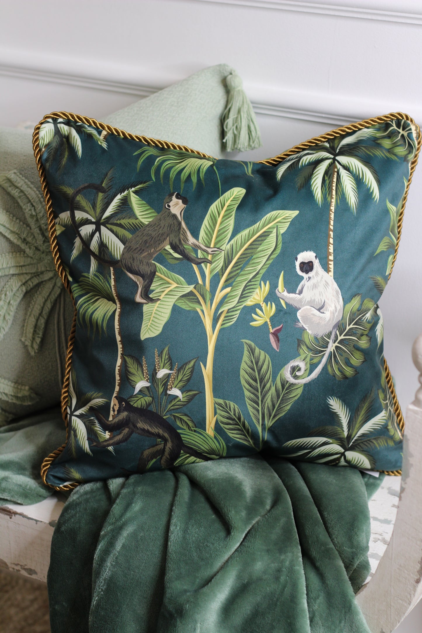 Monkeys In The Jungle Cushion