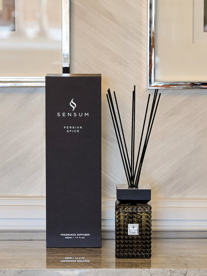 Persian Spice Diffuser – 500ml styled view – Leya Buster Interiors