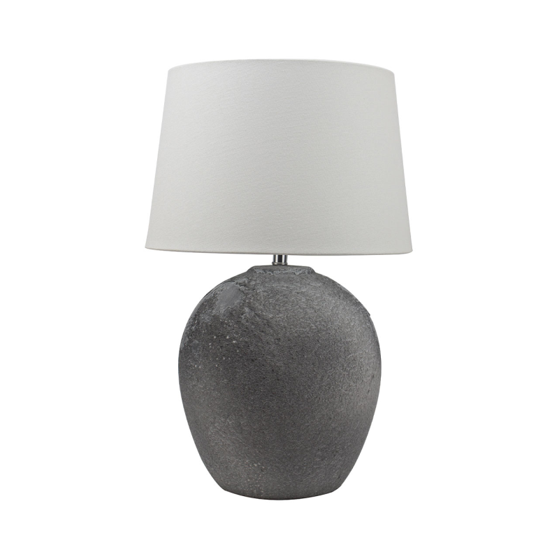 Grey Stone Finished Lamp