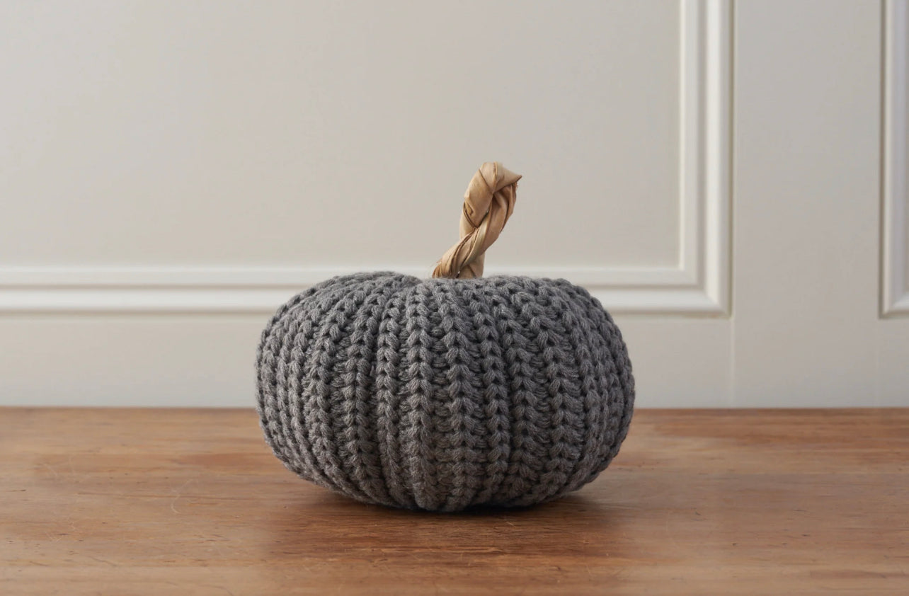 Grey Wool Pumpkin