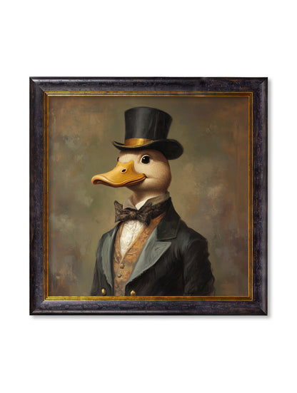 Captain Quackmore – Gentleman Duck Oxford Square Frame detail – Leya Buster Interiors