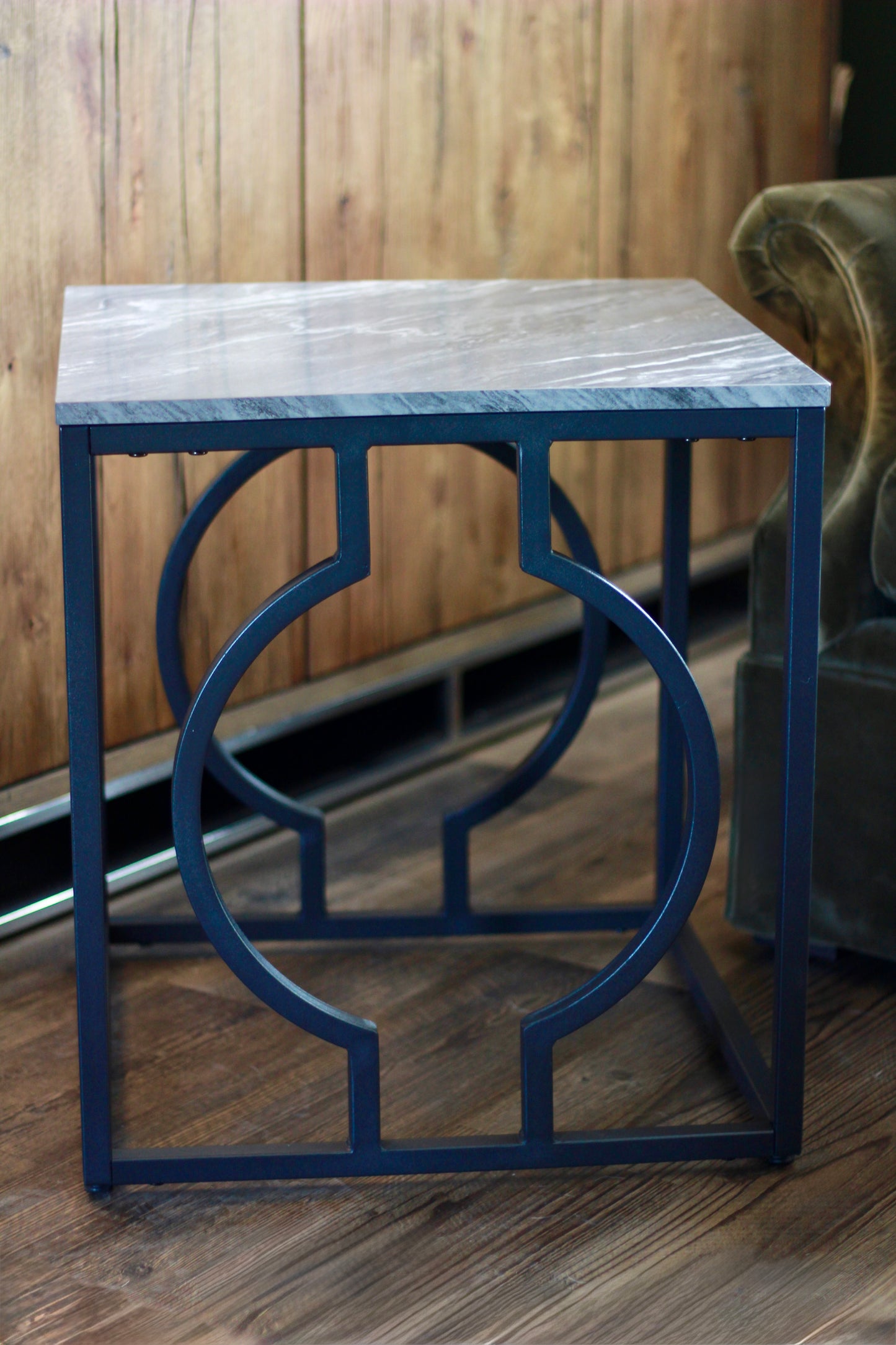 Black & Grey Marble Style Table