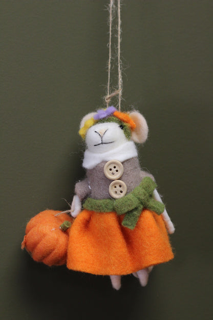 Woodland Felt Mouse Decoration