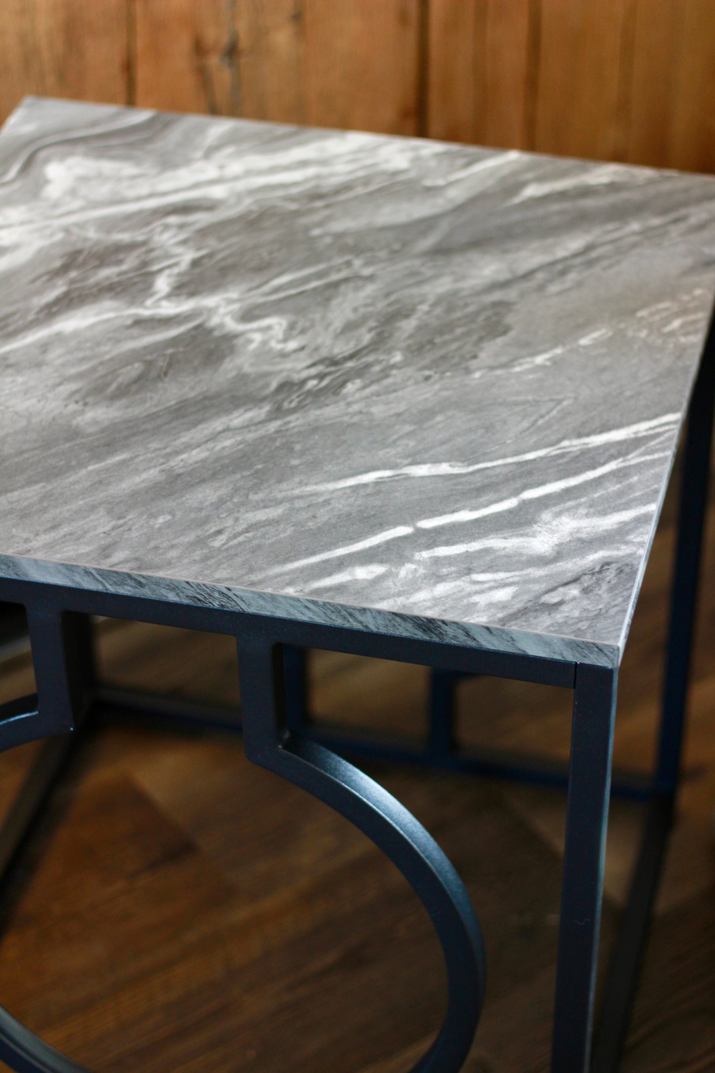 Black & Grey Marble Style Table