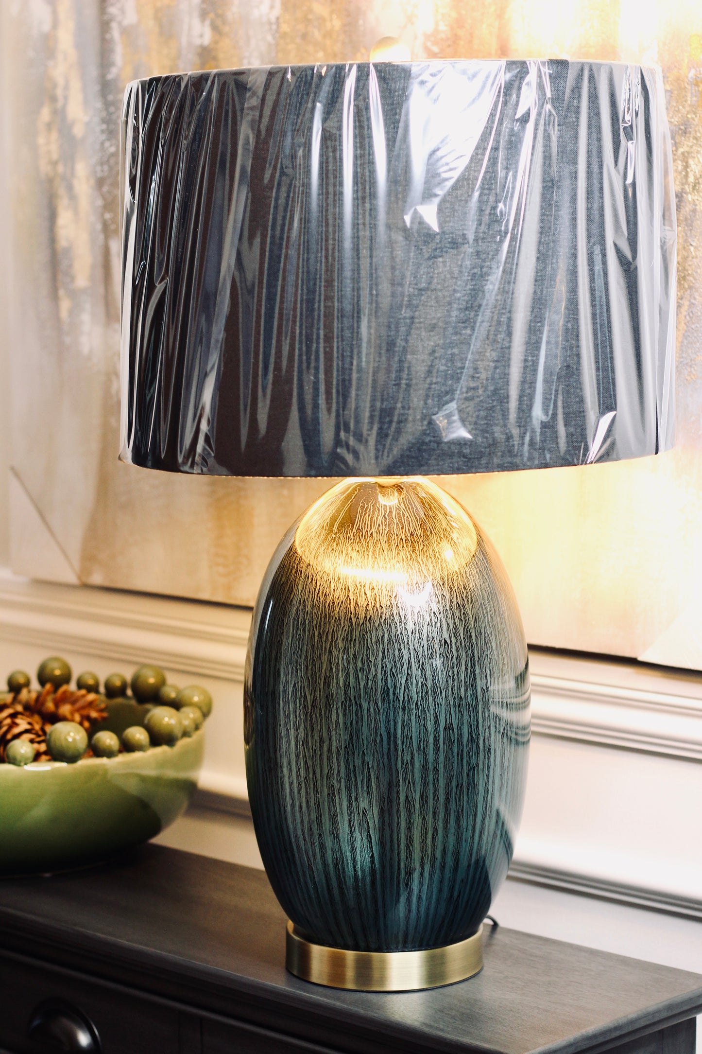 Green Ombre Table Lamp