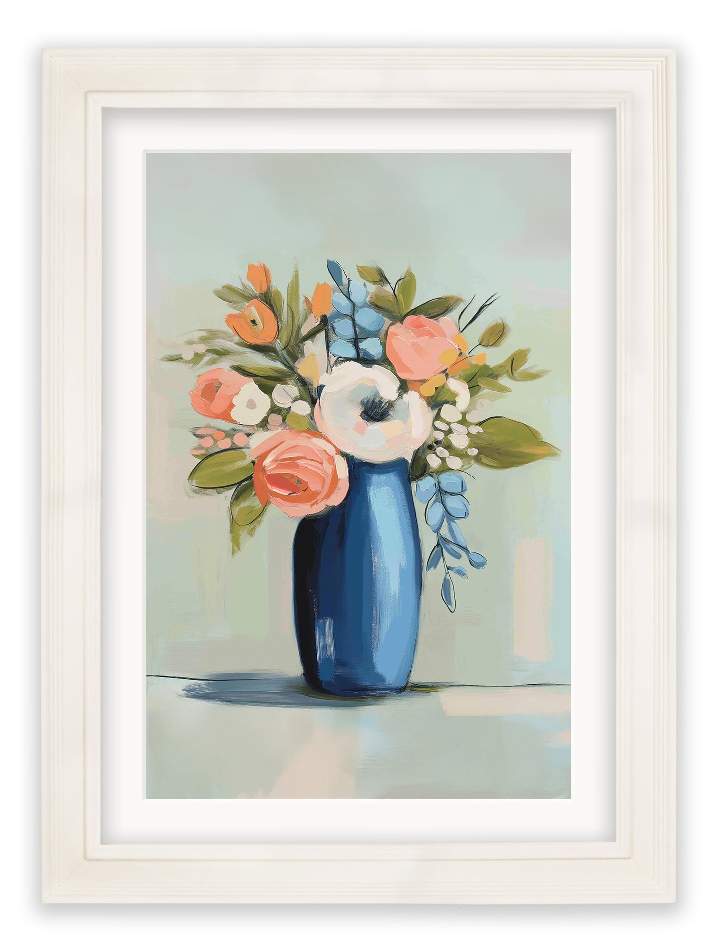 The Pastel Bouquet Duo - Cream Hurstwood Frame