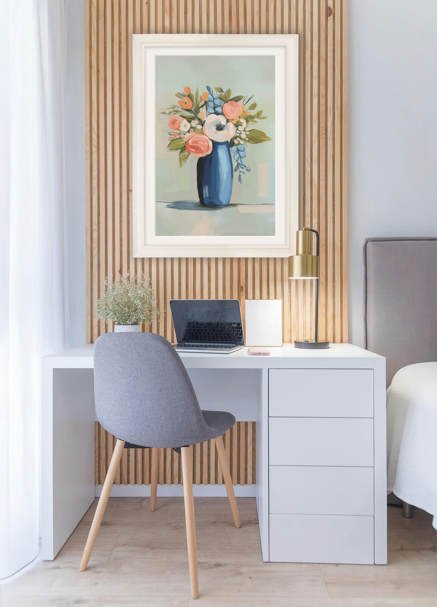 The Pastel Bouquet Duo - Cream Hurstwood Frame