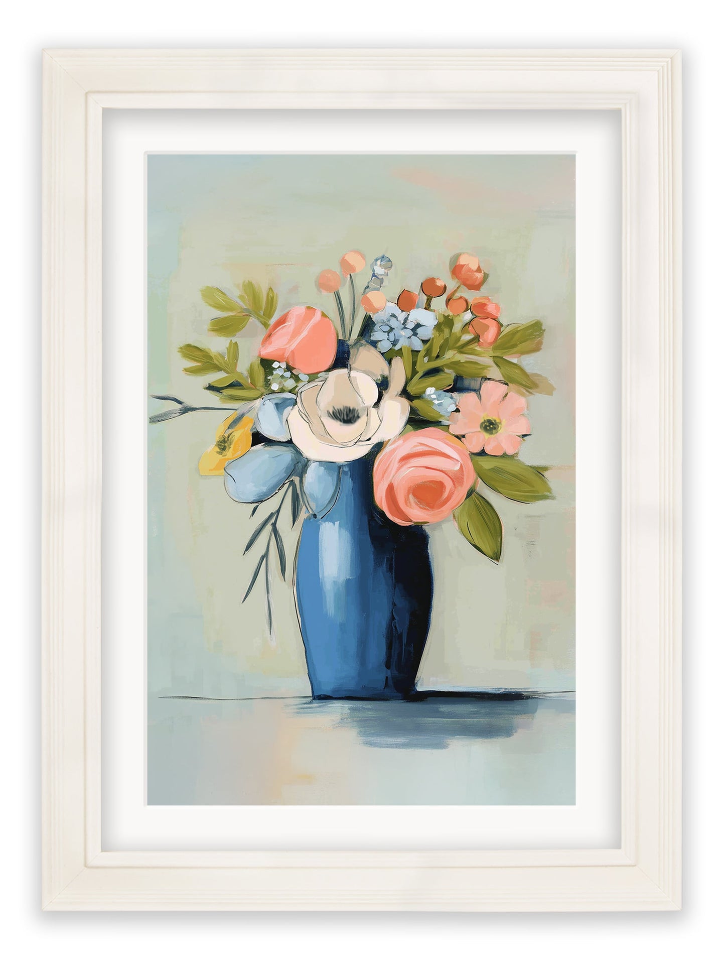 The Pastel Bouquet Duo - Cream Hurstwood Frame
