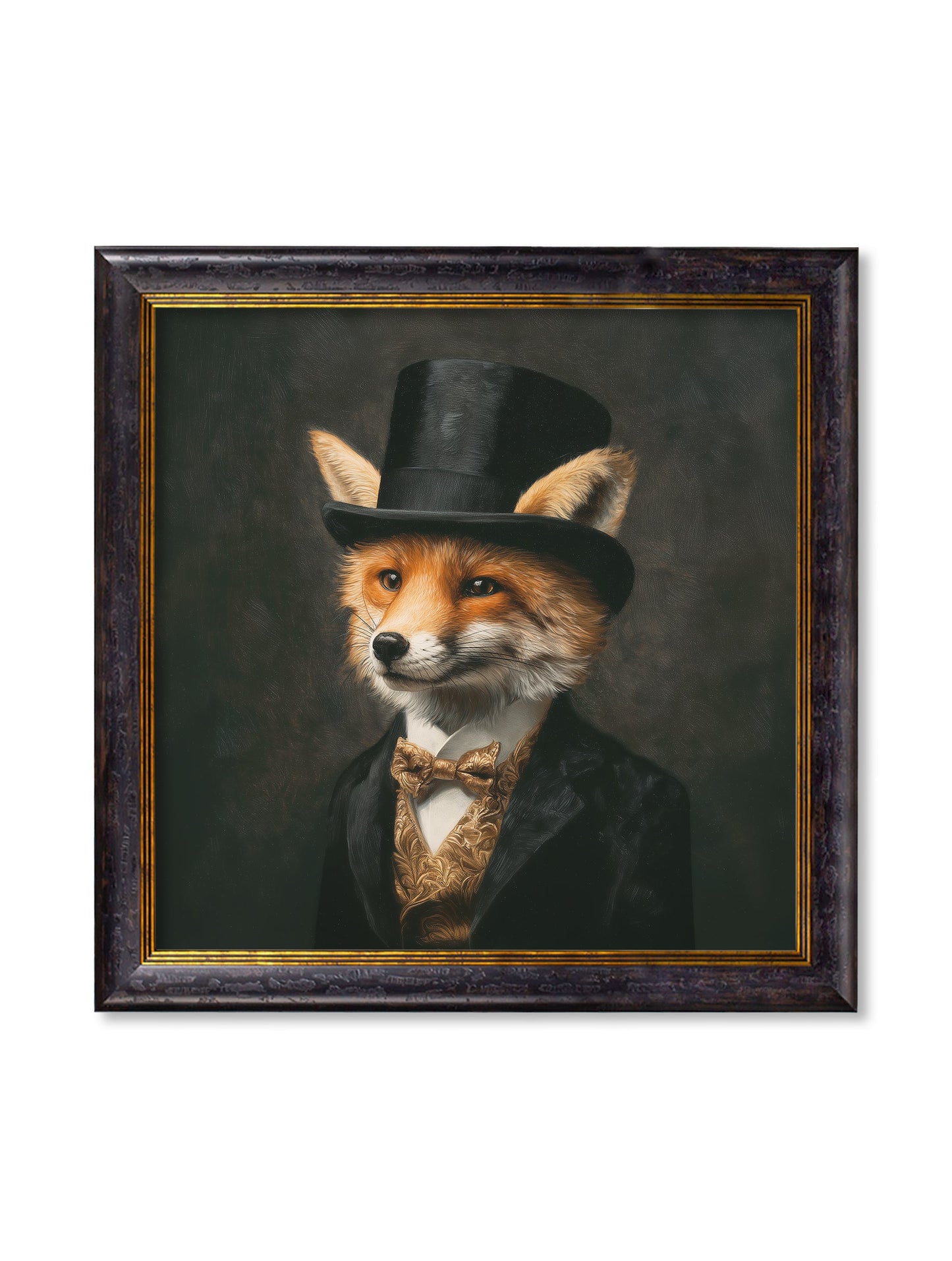 Count Foxalot – Gentleman Fox Oxford Square Frame detail – Leya Buster Interiors