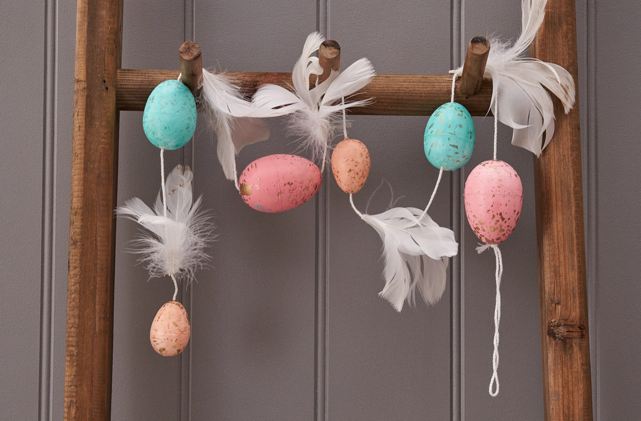 Easter Egg Feather Garland