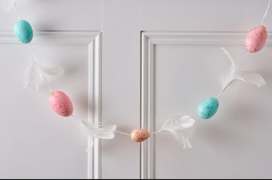 Easter Egg Feather Garland
