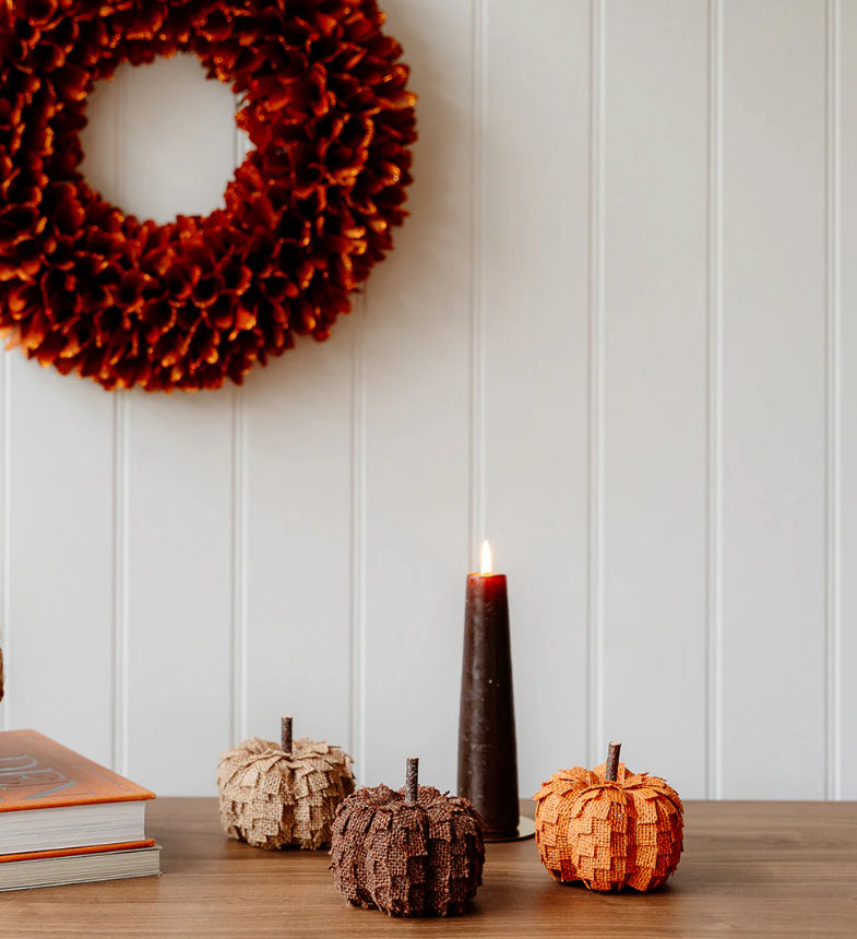 Small Hessian Pumpkins