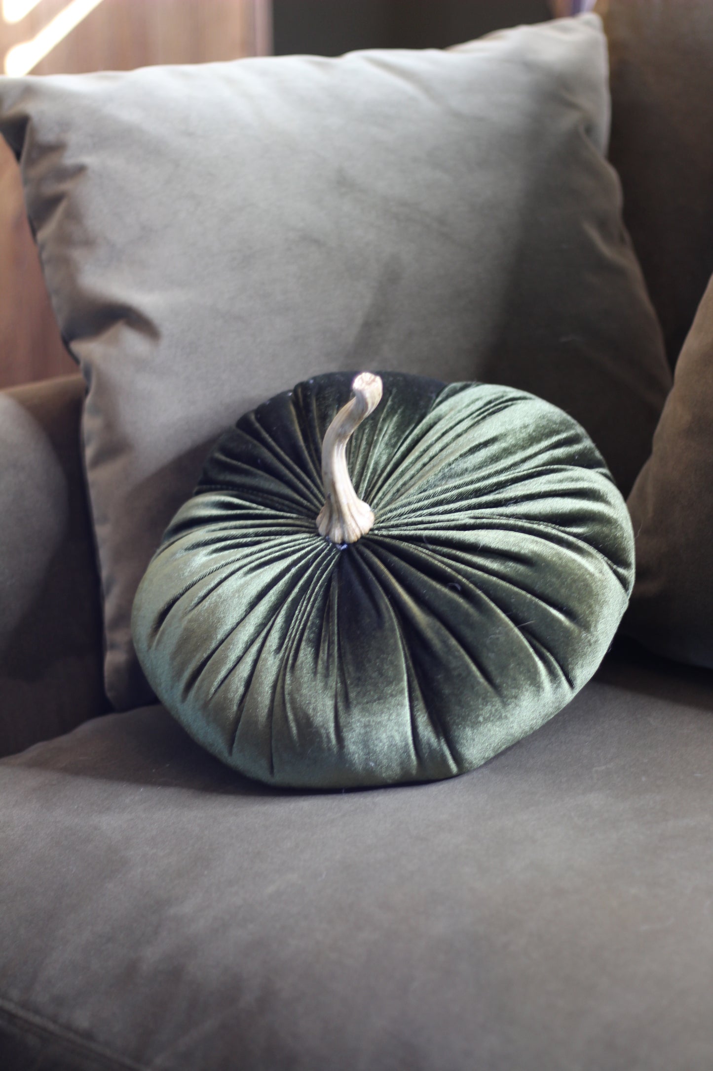 Green Velvet Pumpkin