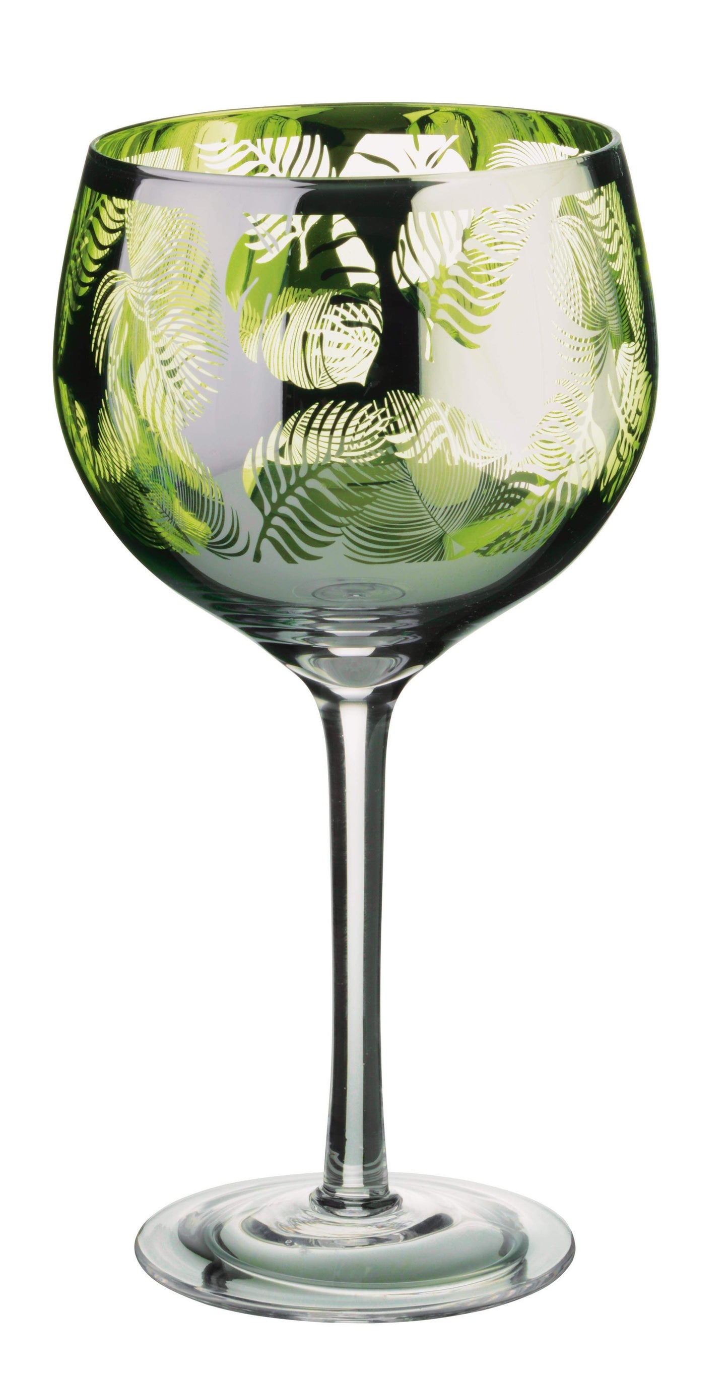 Tropical Palm Gin Glasses Set Of 2