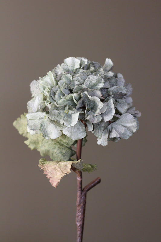 Rustic Hydrangea Stem – Moss Green