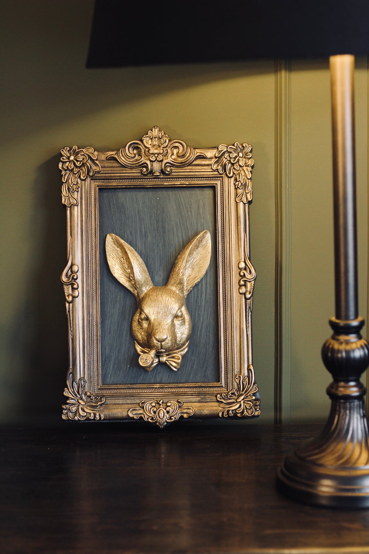 Framed Rabbit Wall Art framed animal decor