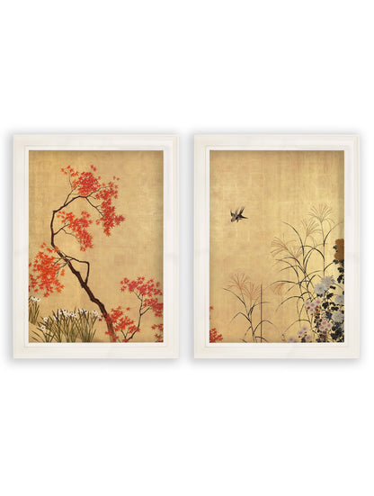 Japanese Blossom – Shibata Zeshine Set of 2 Prints styled view – Leya Buster Interiors