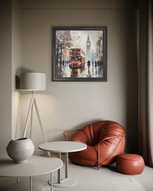 London Bus - Black Hurstwood Square Frame