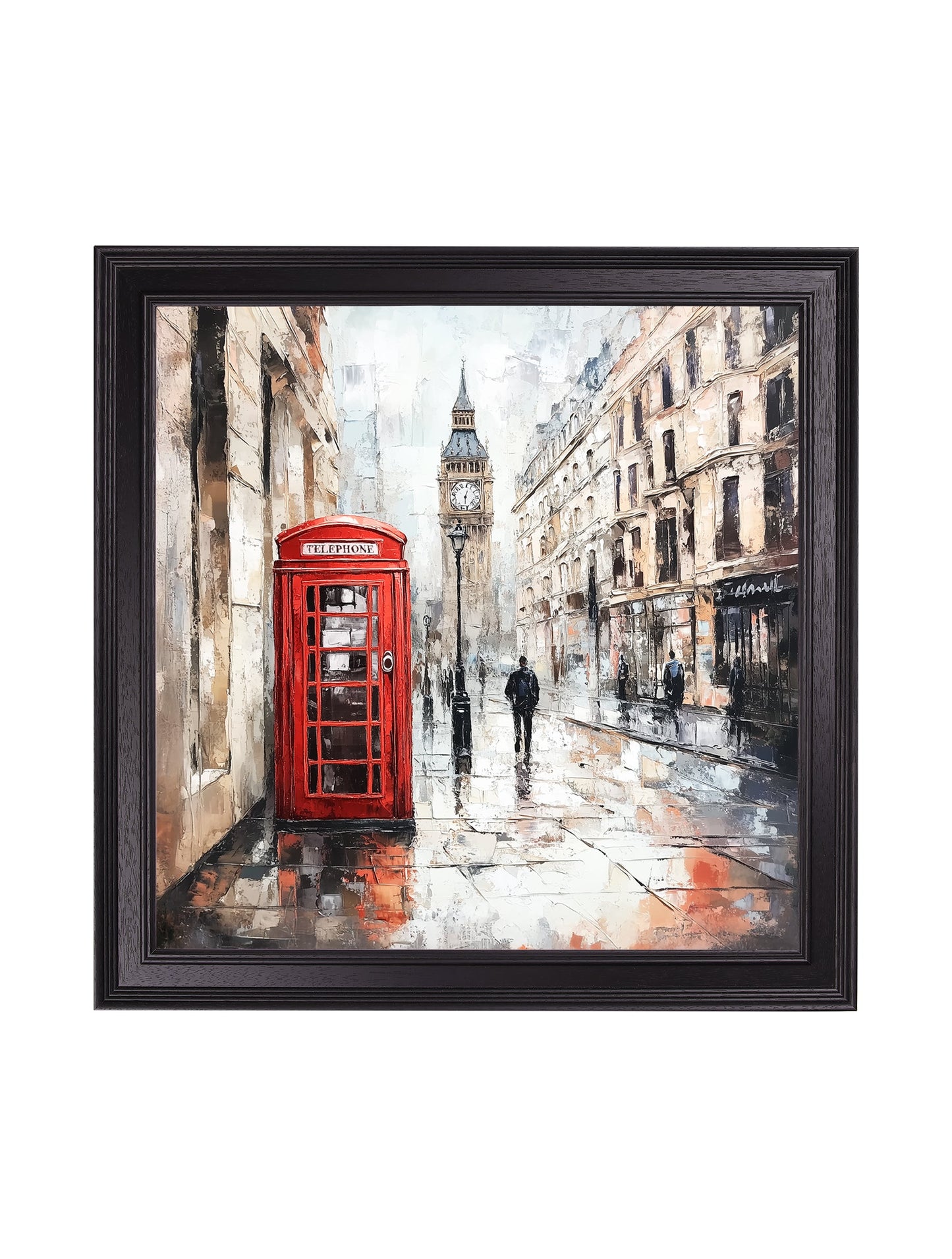London Telephone Box – Black Hurstwood Square Frame detail – Leya Buster Interiors