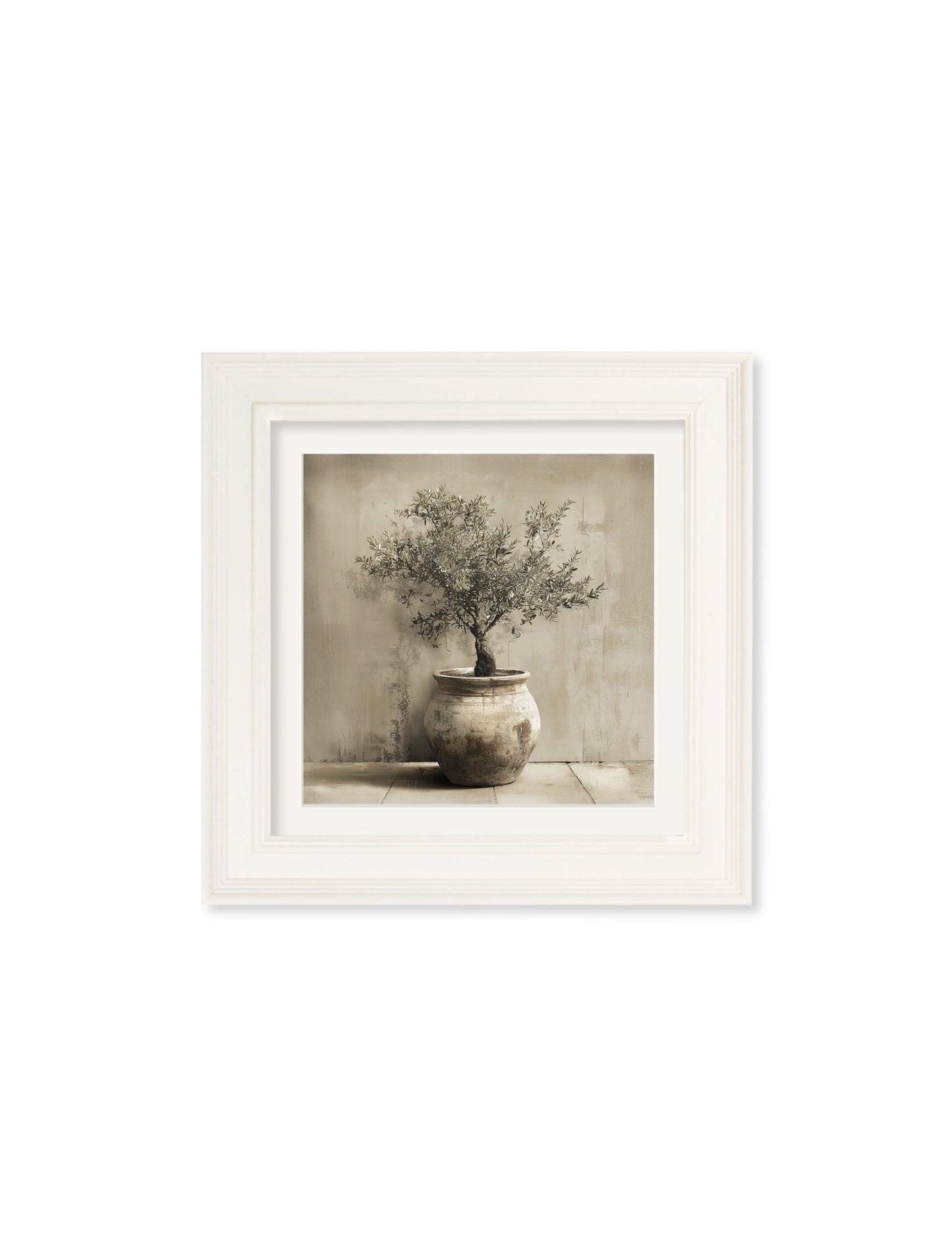 The Olive Tree – Cream Hurstwood Square Frame styled view – Leya Buster Interiors