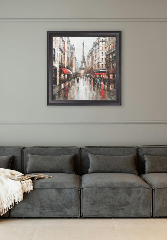 Paris Eiffel Tower - Black Hurstwood Square Frame