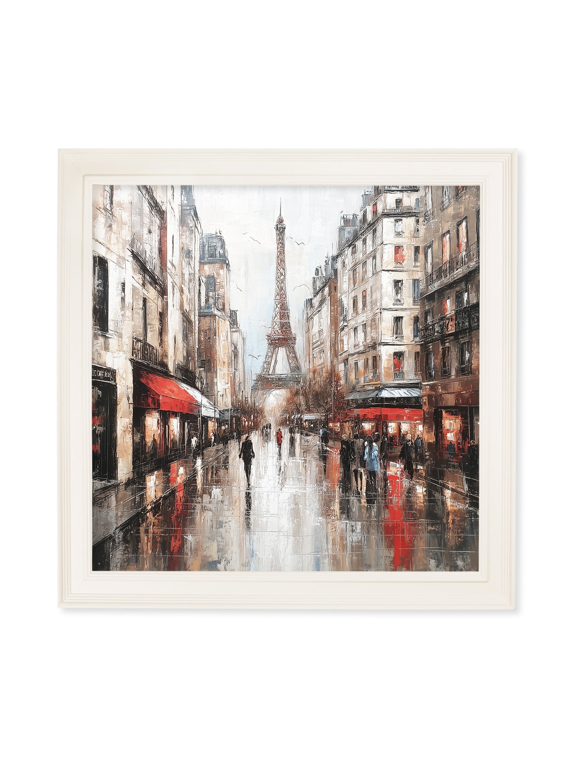 Paris Eiffel Tower – Cream Hurstwood Square Frame detail – Leya Buster Interiors