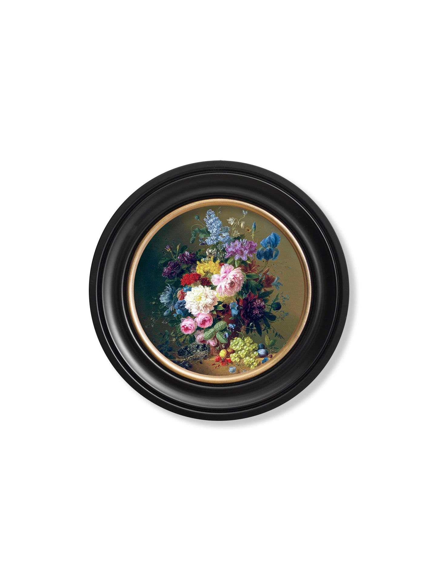 c.1812 Still Life of Flowers – Round styled view – Leya Buster Interiors