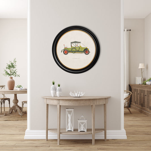 1912 VERMOREL 12/16 in Round Frame – framed wall art at Leya Buster Interiors