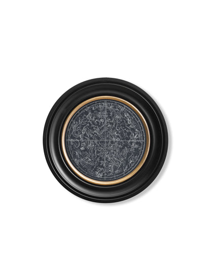 c.1800 Map of Constellations – Round Frame styled view – Leya Buster Interiors