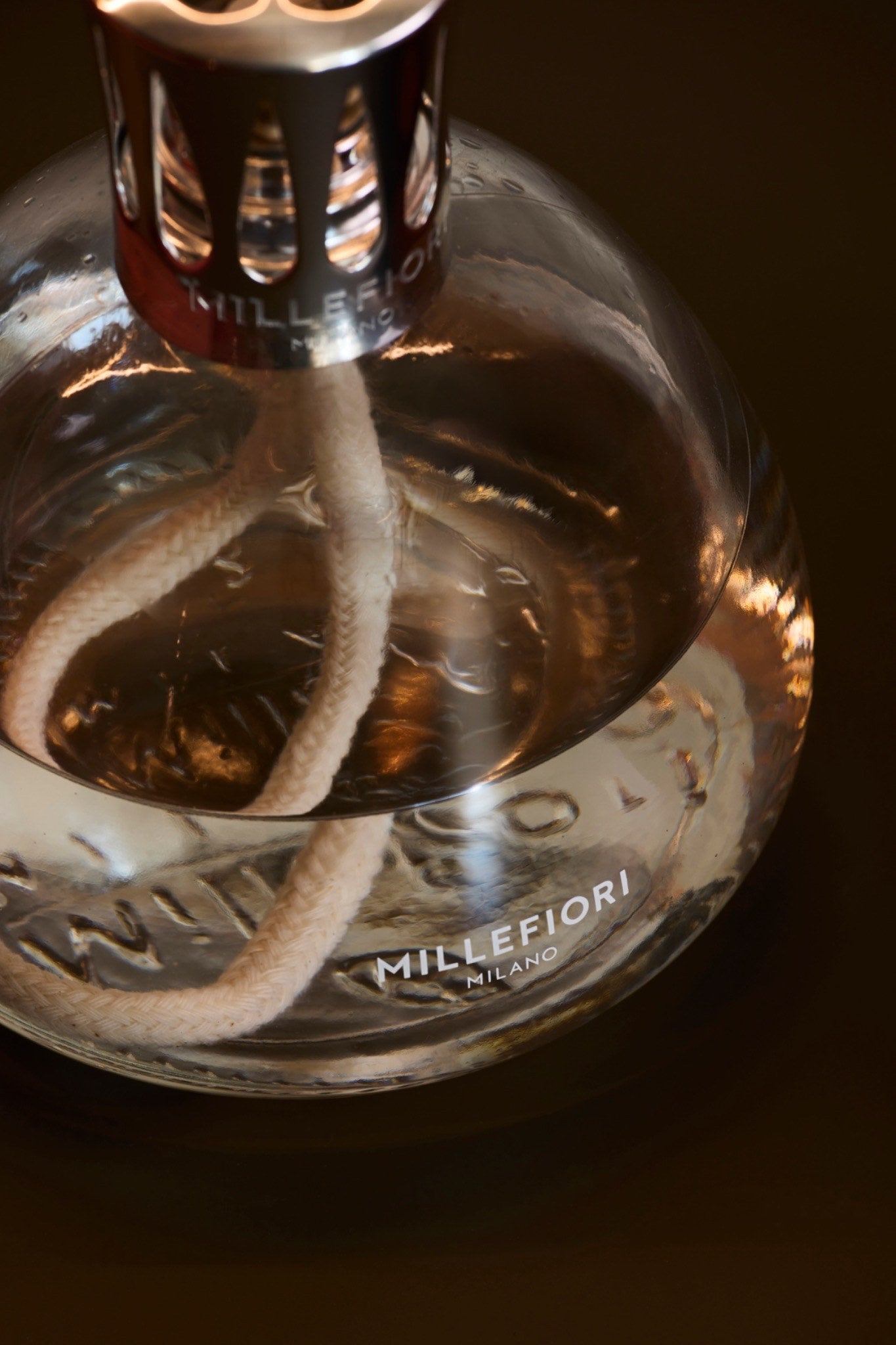 Millefiori Transparent Fragrance Lamp close up detail image